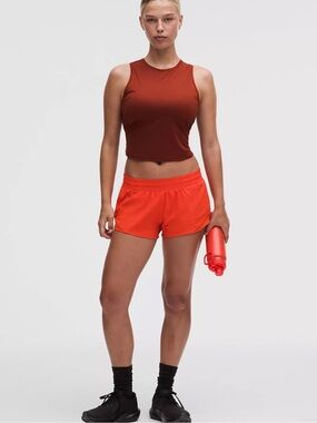 Hotty Hot Low-Rise Lined Short 2.5" in Cherry Ember